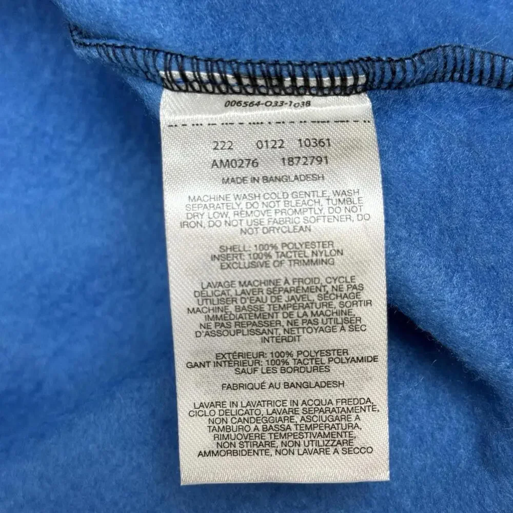 Columbia Colorblock Fleece Jacket Blue Yellow Full Zip Men Size XXL Outdoor Warm